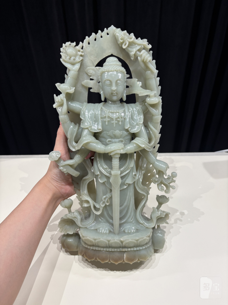 19-20世纪 黄玉大日如来立像 - 图4